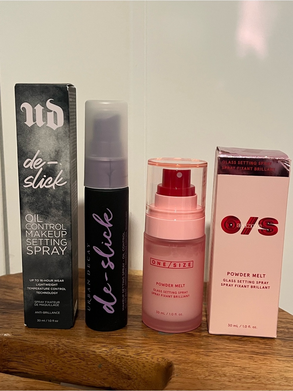 One/Size Powder Melt Glass Setting Spray & Urban Decay De-Slick Bundle